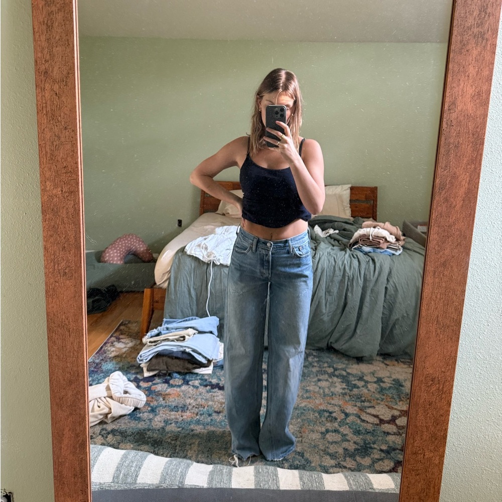 Reworked Wide Leg Levis